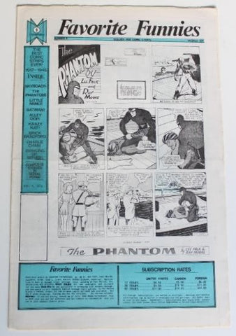 FAVORITE FUNNIES, No.09 - Golden Age Comic Stripes (1973)