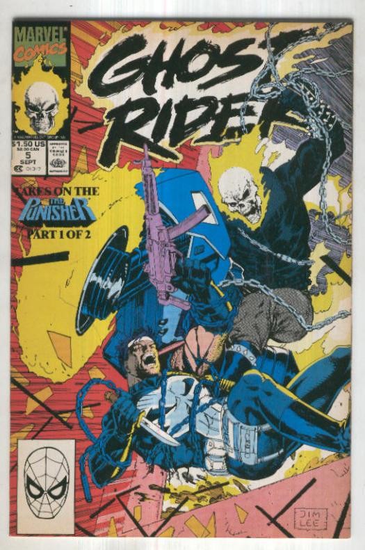 GHOST RIDER Vol.2, No.05 (1990): Takes on the Punischer Part 01 of 02