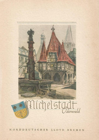 Menu publicitario numerado 00396: Menu 31 de diciembre de 1936. VAPOR POSTDAM: Michelstadt