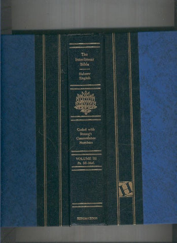 The Interlinear Hebrew-Aramaic Old Testament Volumen III