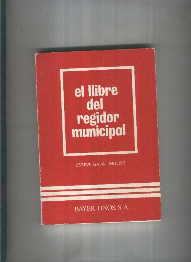 El llibre del regidor