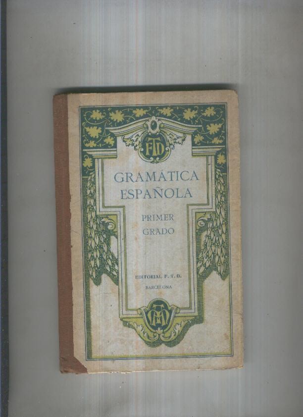 Gramatica Española primer grado