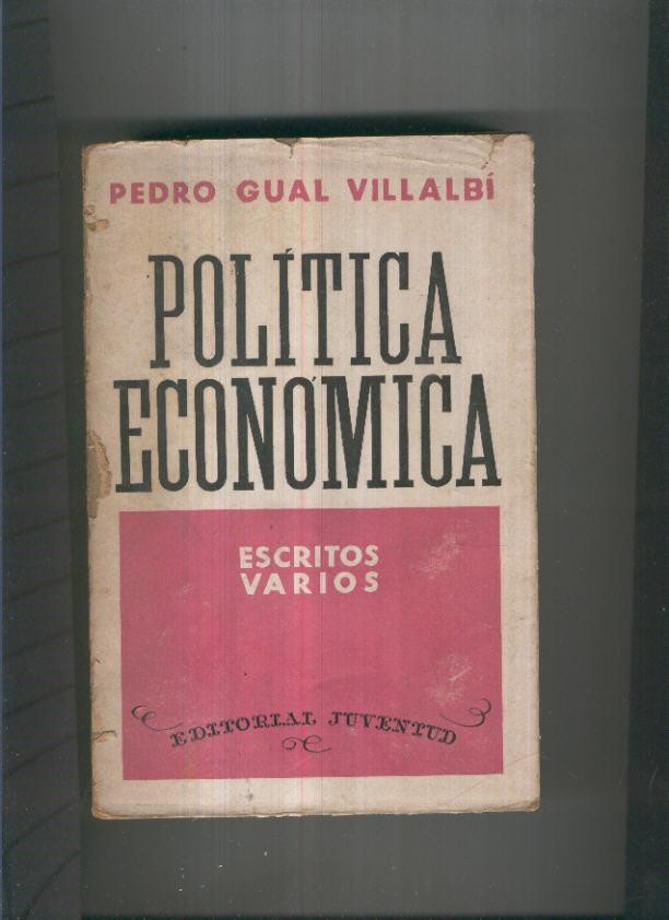 Politica economica ( cubierta estropeada )