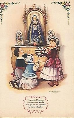 POSTAL 52831: ORACION A LA VIRGEN