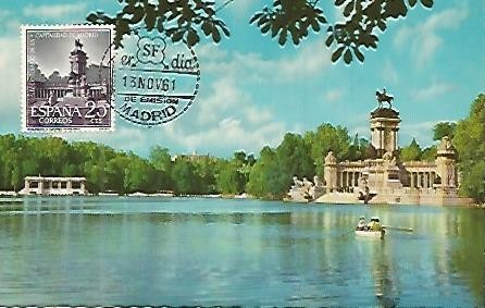 POSTAL 52855: ESTANQUE DE EL RETIRO. MADRID