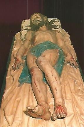 POSTAL 52891: CRISTO YACENTE. MONASTERIO DE SAN JOAQUIN Y DE SANTA ANA. VALLADOLID