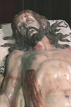POSTAL 52893: CRISTO YACENTE. MONASTERIO DE SAN JOAQUIN Y DE SANTA ANA. VALLADOLID