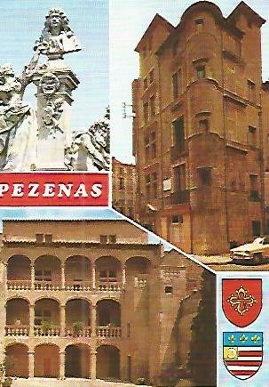 POSTAL 52945: ESTATUA DE MOLIERE. PEZENAS