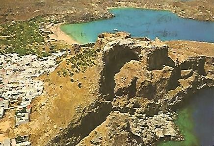 POSTAL 53035: LINDOS. RODAS (GRECIA)