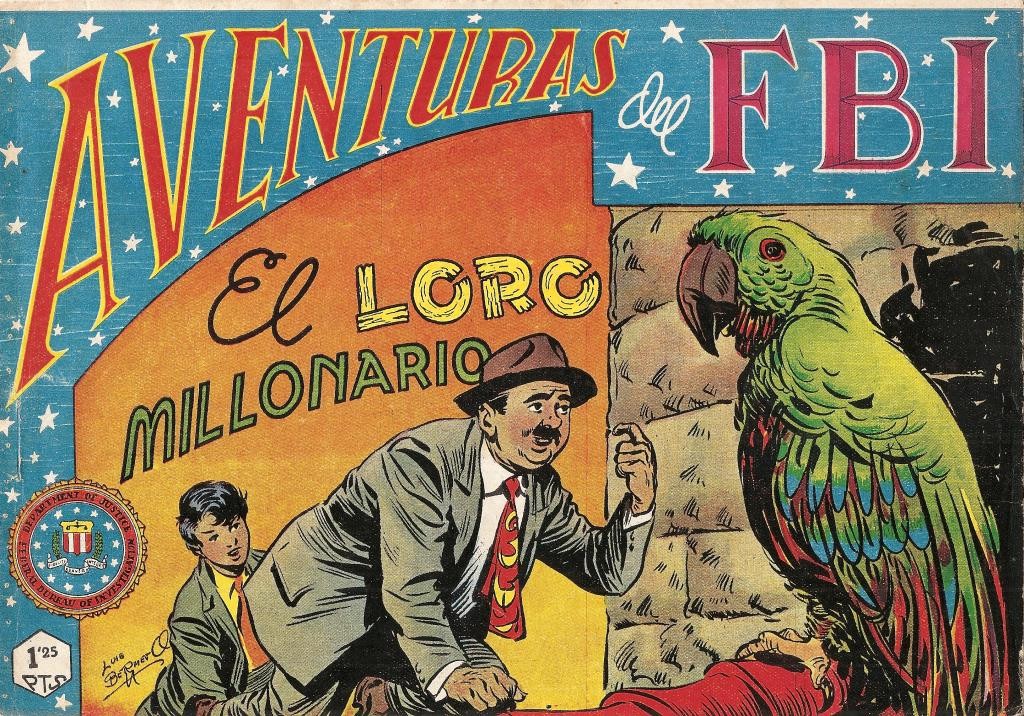 Aventuras del FBI original numero 061: El loro millonario (numerado 1 en trasera)