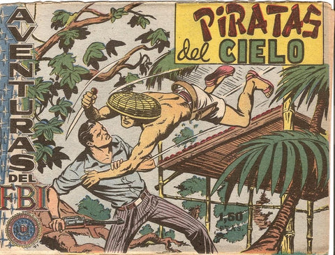 Aventuras del FBI original numero 002: Piratas del cielo (numerado 2 en trasera)