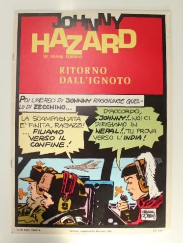 JOHNNY HAZARD - Tiras del 28-12-1959 al 26-03-1960: Ritorno Dall,Ignoto