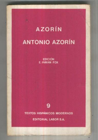 Textos Hispanicos Modernos numero 09: Antonio Azorin