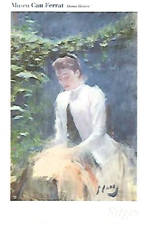 POSTAL 53057: RAMON CASAS. Dama Blanca