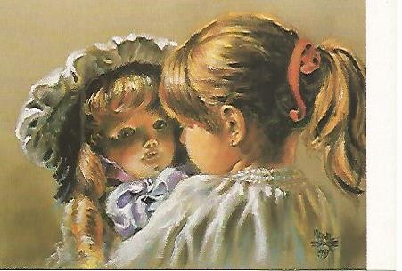 POSTAL 53100: MIQUEL ESPARBE. LElsa i la nina