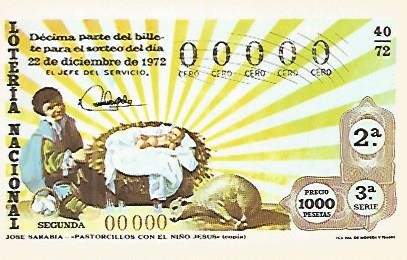 POSTAL 53195: SERIE DECIMOS LOTERIA DE NAVIDAD