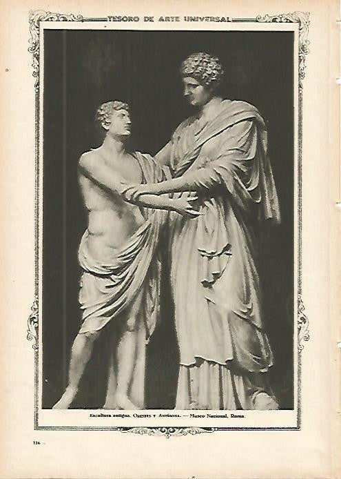LAMINA 1308. Orestes y Antigona