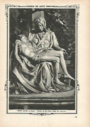 LAMINA 1318. MIGUEL ANGEL. La Piedad