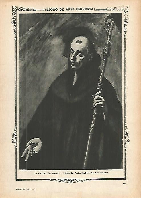 LAMINA 1323. EL GRECO. San Basilio