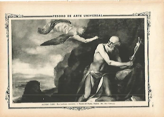 LAMINA 1329. ALONSO CANO. San Jeronimo penitente
