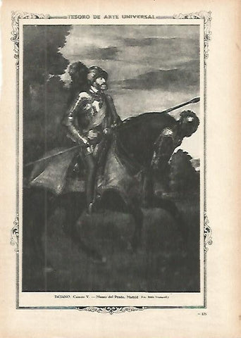 LAMINA 1339. TIZIANO. Carlos V