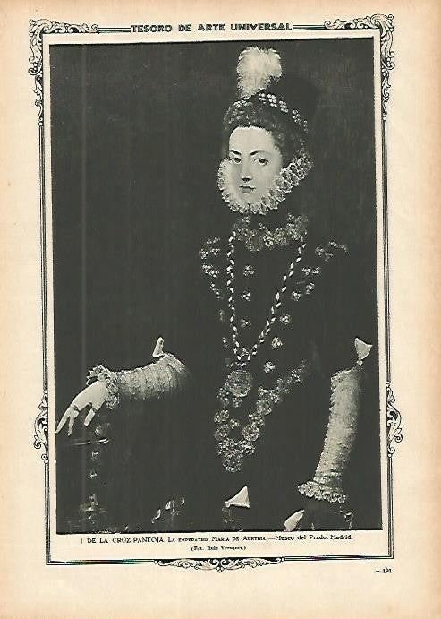 LAMINA 1347. J. DE LA CRUZ PANTOJA. La emperatriz Maria de Austria