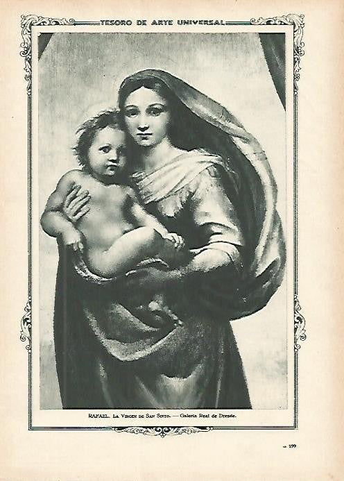LAMINA 1351. RAFAEL. La Virgen de San Sixto