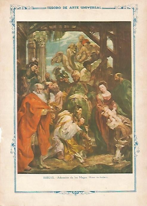 LAMINA 1360. RUBENS. Adoracion de los Magos