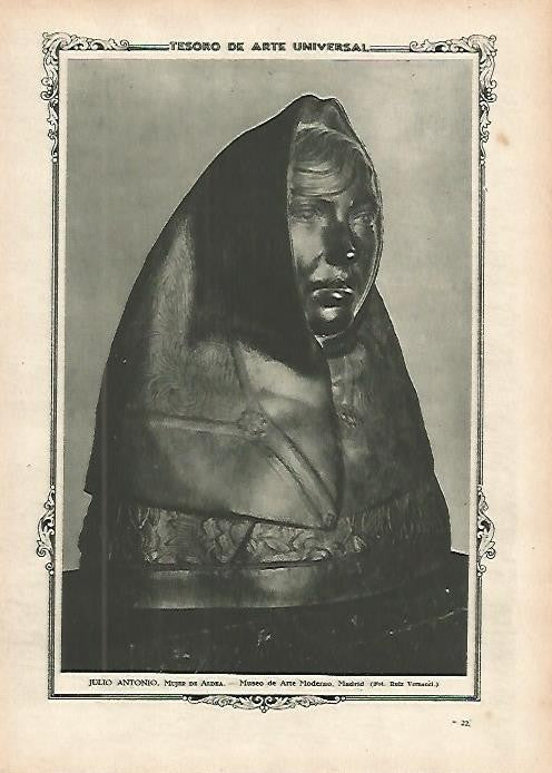 LAMINA 1364. JULIO ANTONIO. Mujer de aldea