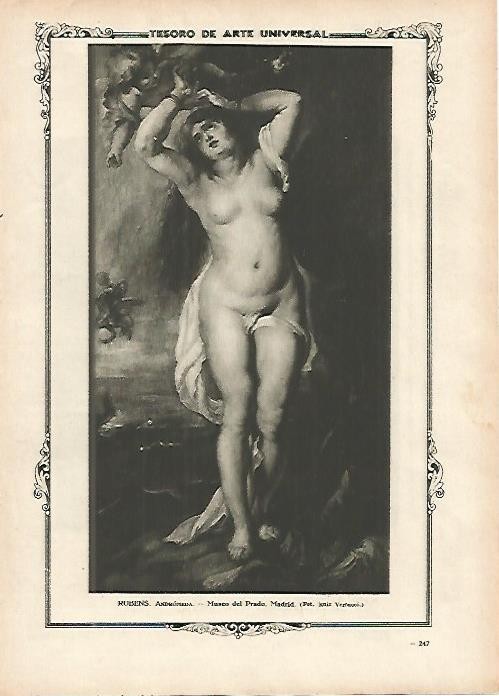 LAMINA 1376. RUBENS. Andromeda