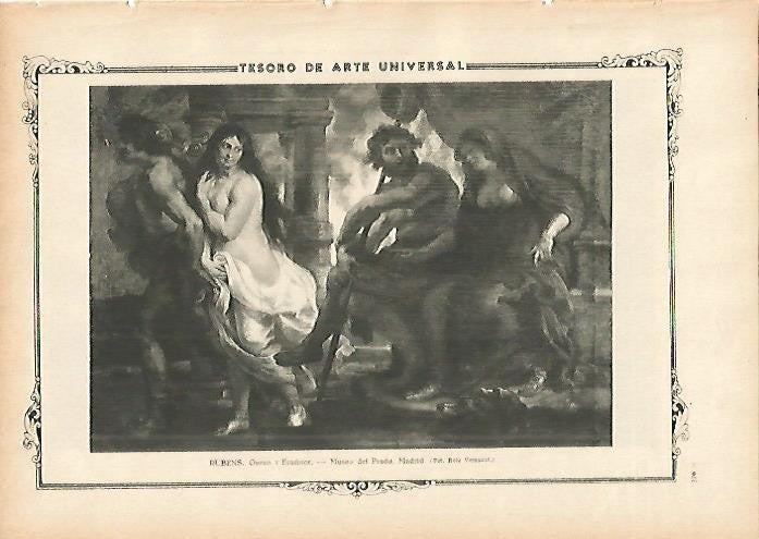 LAMINA 1390. RUBENS. Orfeo y Euridice
