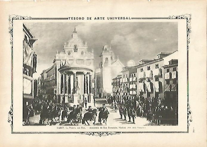 LAMINA 1411. PARET. La Puerta del Sol