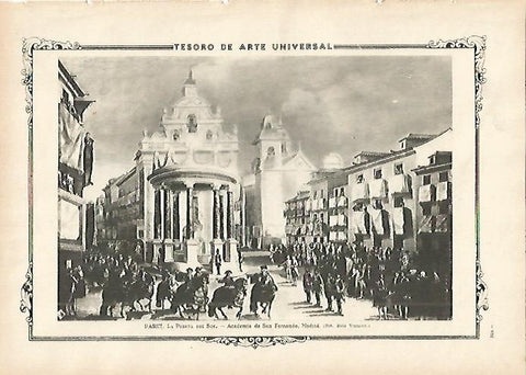 LAMINA 1411. PARET. La Puerta del Sol