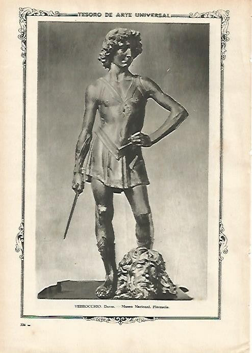 LAMINA 1420. VERROCCHIO. David