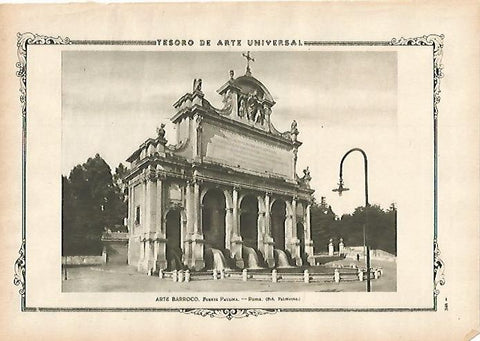 LAMINA 1427. Fuente Paulina. Roma