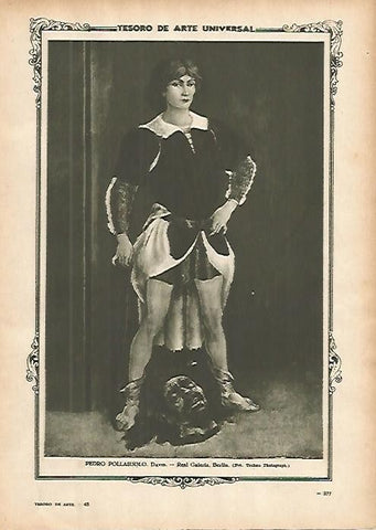 LAMINA 1443. POLLAIUOLO. David