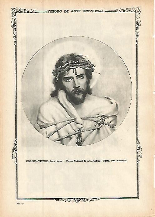 LAMINA 1471. VICTOR CORCOS. Ecce Homo
