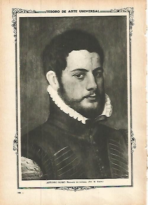 LAMINA 1478. ANTONIO MORO. Retrato de hombre