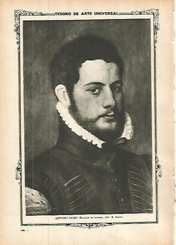 LAMINA 1478. ANTONIO MORO. Retrato de hombre