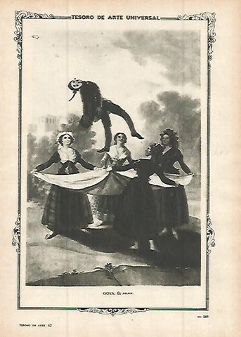 LAMINA 1490. GOYA. El pelele