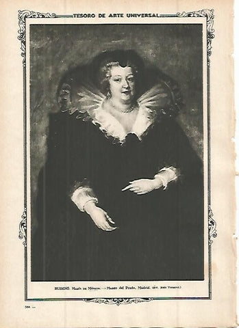 LAMINA 1491. RUBENS. Maria de Medicis
