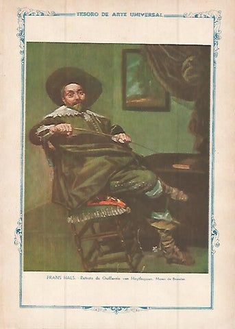 LAMINA 1500. FRANS HANS. Retrato de Guillermo van Heythuysen