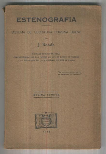 Estenografia. Sistema de escritura cursiva breve
