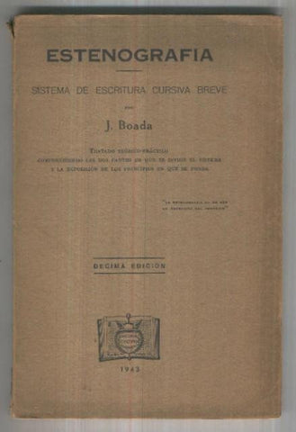 Estenografia. Sistema de escritura cursiva breve