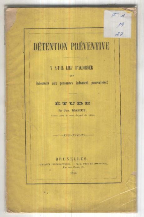 Detention Preventive y A-T-Il lieu D,accorder