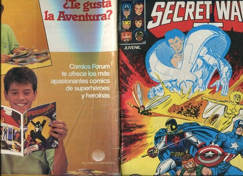 Secret Wars numero 28: Los Vengadores (numerado 1 en trasera)