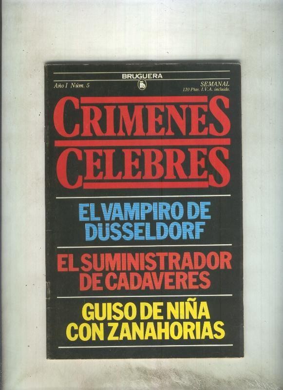 Crimenes celebres numero 05: El vampiro de Dusseldorf, 