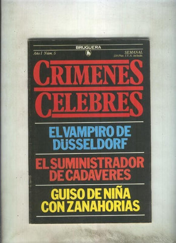 Crimenes celebres numero 05: El vampiro de Dusseldorf, 