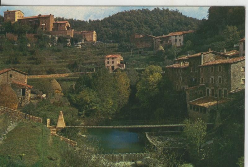 Postal 009427: Rupit con su puente colgante