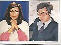 CROMO 105 SUPERCROMOS DE FABULA: TELE FAMOSOS. No 174. Presentadores de El Cano de un duro